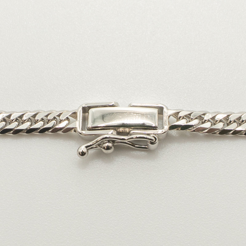 【新品仕上げ中古】Pt850 プラチナ850 喜平ネックレス(6面カットダブル) 50cm/20.3g 造幣局刻印あり（ホールマーク）kihei