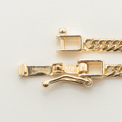 【新品仕上げ中古】K18 18金 喜平ネックレス(6面カットダブル) 50cm/10.1g 造幣局刻印あり（ホールマーク）kihei