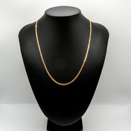 【新品仕上げ中古】K18 18金 喜平ネックレス(6面カットダブル) 50cm/10.1g 造幣局刻印あり（ホールマーク）kihei