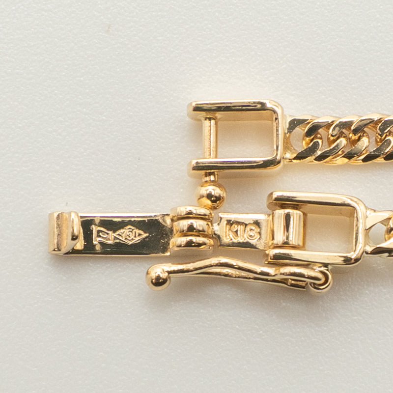 【新品仕上げ中古】K18 18金 喜平ネックレス(6面カットダブル) 50cm/10g 造幣局刻印あり（ホールマーク）kihei