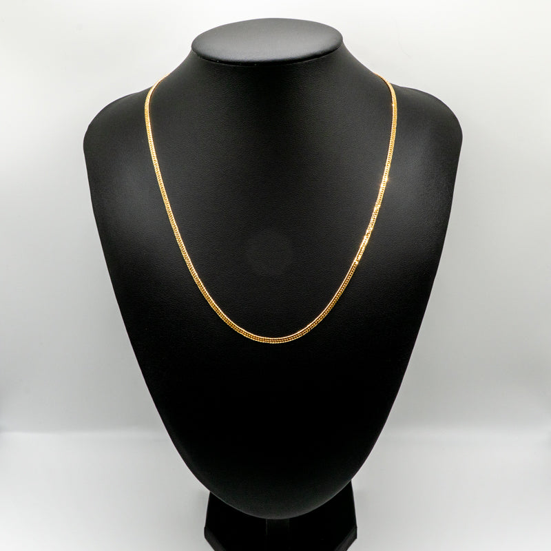 【新品仕上げ中古】K18 18金 喜平ネックレス(6面カットダブル) 50cm/10g 造幣局刻印あり（ホールマーク）kihei