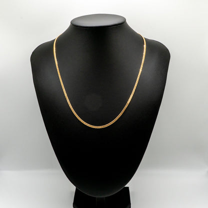 【新品仕上げ中古】K18 18金 喜平ネックレス(6面カットダブル) 50cm/10.1g 造幣局刻印あり（ホールマーク）kihei