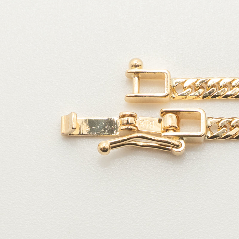 【新品仕上げ中古】K18 18金 喜平ネックレス(6面カットダブル) 50cm/10.1g 造幣局刻印あり（ホールマーク）kihei