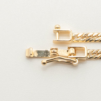 【新品仕上げ中古】K18 18金 喜平ネックレス(6面カットダブル) 50cm/10.1g 造幣局刻印あり（ホールマーク）kihei