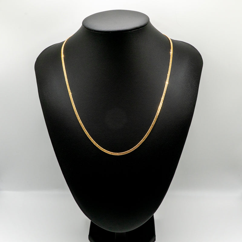 【新品仕上げ中古】K18 18金 喜平ネックレス(6面カットダブル) 50cm/10.1g 造幣局刻印あり（ホールマーク）kihei