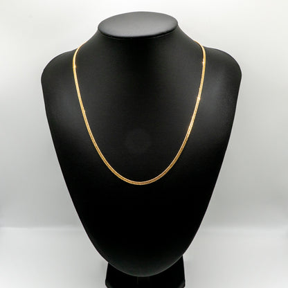 【新品仕上げ中古】K18 18金 喜平ネックレス(6面カットダブル) 50cm/10.1g 造幣局刻印あり（ホールマーク）kihei