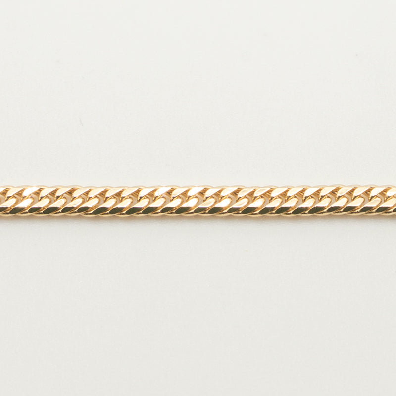 【新品仕上げ中古】K18 18金 喜平ブレスレット(6面カットダブル) 17cm/4.9g 造幣局刻印あり（ホールマーク）kihei