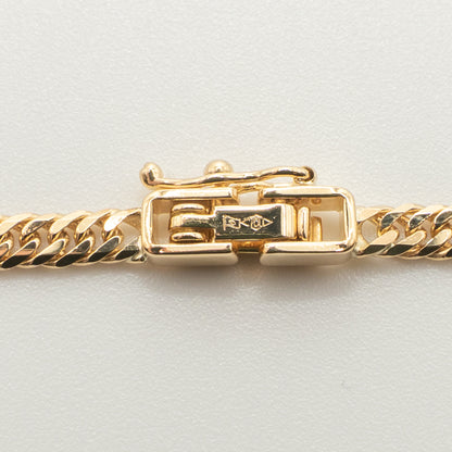 【新品仕上げ中古】K18 18金 喜平ブレスレット(6面カットダブル) 17cm/4.9g 造幣局刻印あり（ホールマーク）kihei