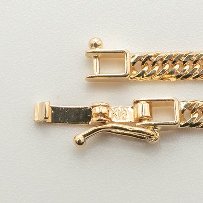 【新品仕上げ中古】K18 18金 喜平ブレスレット(12面カットトリプル) 18cm/5g 造幣局刻印あり（ホールマーク）kihei