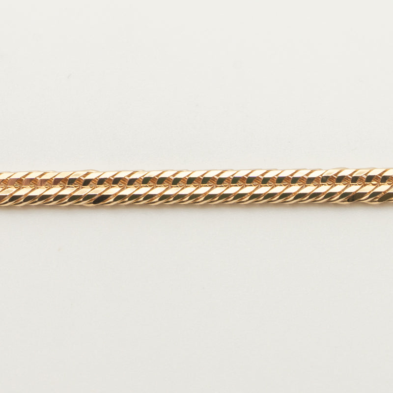 【新品仕上げ中古】K18 18金 喜平ブレスレット(12面カットトリプル) 18cm/10g 造幣局刻印あり（ホールマーク）kihei