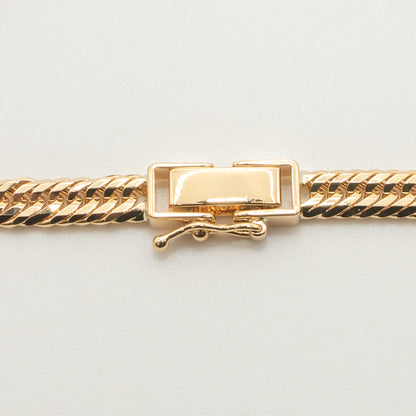 【新品仕上げ中古】K18 18金 喜平ブレスレット(12面カットトリプル) 18cm/10g 造幣局刻印あり（ホールマーク）kihei