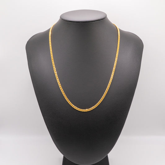 【新品】K24 純金喜平ネックレス（6面カットダブル）50cm/20.3g 造幣局刻印あり（ホールマーク）