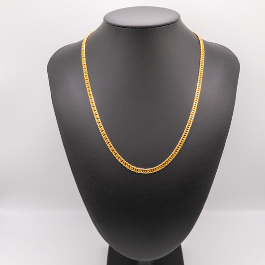 【新品】K24 純金喜平ネックレス（6面カットダブル）50cm/30g 造幣局刻印あり（ホールマーク）