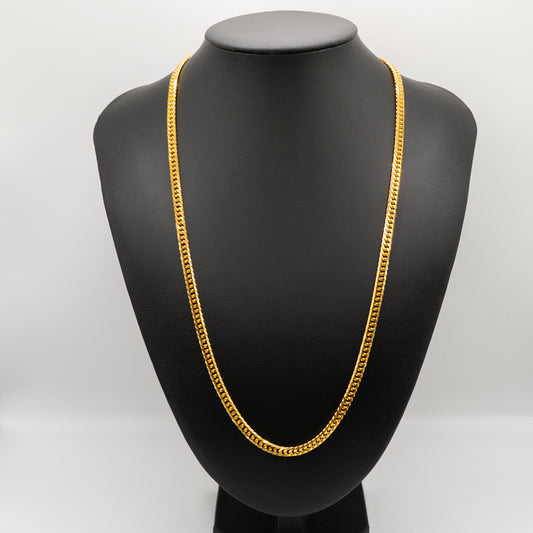 【新品】K24 純金喜平ネックレス（6面カットダブル）60cm/52g 造幣局刻印あり（ホールマーク）