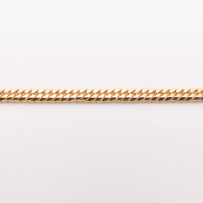 【新品仕上げ中古】K18 18金 喜平アンクレット ブレスレット (6面カットダブル) 23cm/5.2g 造幣局刻印あり（ホールマーク）kihei