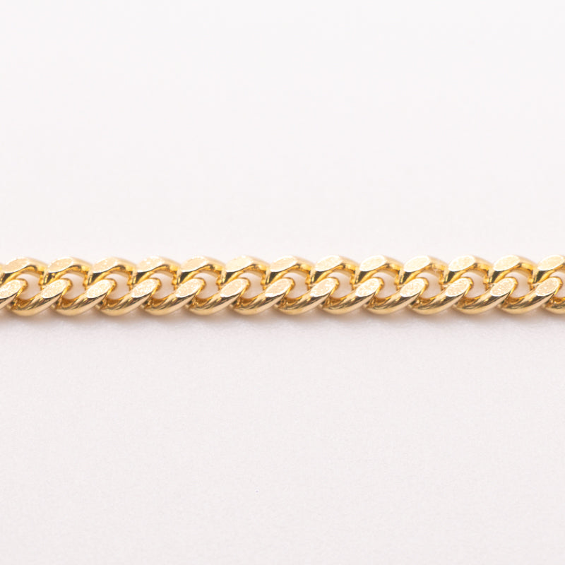 【新品仕上げ中古】K18 18金 喜平ネックレス(2面カットシングル) 50cm/20g 造幣局刻印あり（ホールマーク）kihei