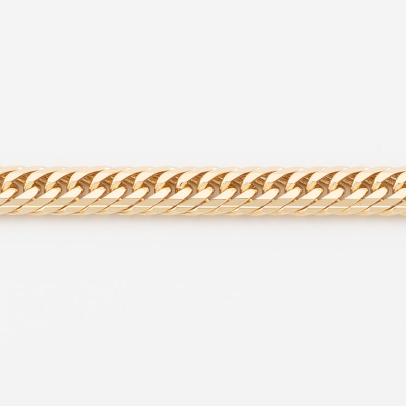 【新品仕上げ中古】K18 18金 喜平ブレスレット(14面Mカット) 18cm/10.2g 造幣局刻印あり（ホールマーク）kihei