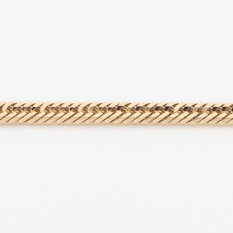 【新品仕上げ中古】K18 18金 喜平ブレスレット(12面カットトリプル) 19cm/8.5g 造幣局刻印あり（ホールマーク）kihei