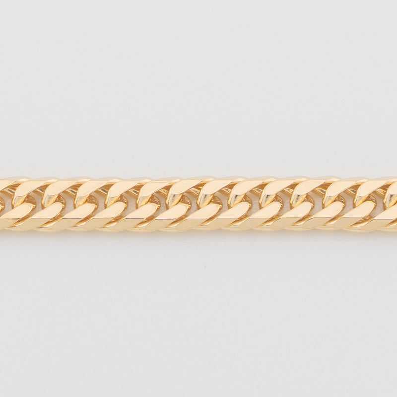 【新品仕上げ中古】K18 18金 喜平ブレスレット (6面カットダブル) 18cm/5g 造幣局刻印あり（ホールマーク）kihei