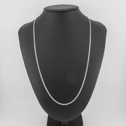 【新品仕上げ中古】Pt900 プラチナ 喜平ネックレス(6面カットダブル) 60cm/12.1g 造幣局刻印あり（ホールマーク）kihei
