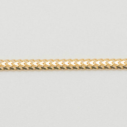 【新品】K18 18金 ハートビズネックレス 50cm/5.1g メンズ&レディース ユニセックス ゴールドネックレス