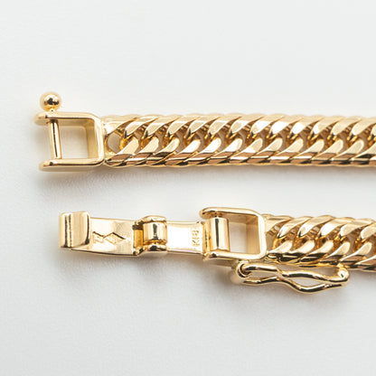 【新品仕上げ】K18 18金喜平ブレスレット(14面Mカットトリプル) 18cm/10.3g kihei