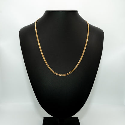 【新品仕上げ】K18 18金喜平ネックレス(12面カットトリプル) 51cm/12.3g kihei