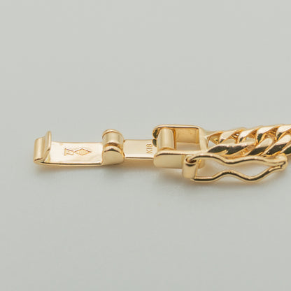 【新品仕上げ】K18 18金喜平ブレスレット(6面カットダブル) 18cm/10.19g kihei