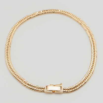 【新品仕上げ】K18 18金喜平アンクレット(12面カットトリプル) 24cm/12.1g kihei