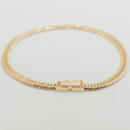 【新品仕上げ】K18 18金喜平アンクレット(12面カットトリプル) 24cm/12.1g kihei