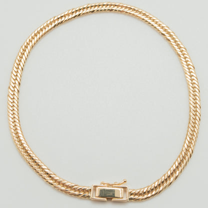 【新品仕上げ】K18 18金喜平アンクレット(12面カットトリプル) 24cm/12.1g kihei