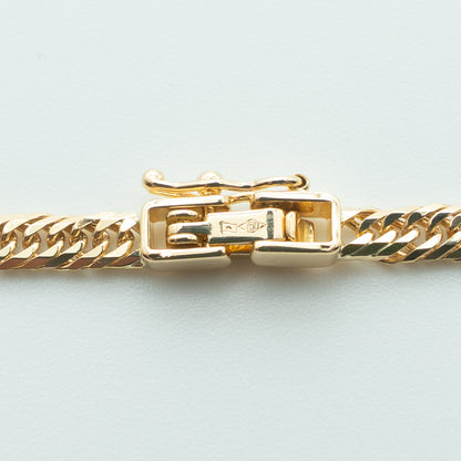 【新品仕上げ】K18 18金 喜平ブレスレット (8面カットトリプル) 17cm/4.9g kihei