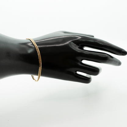 【新品仕上げ】K18 18金 喜平ブレスレット (8面カットトリプル) 17cm/4.9g kihei