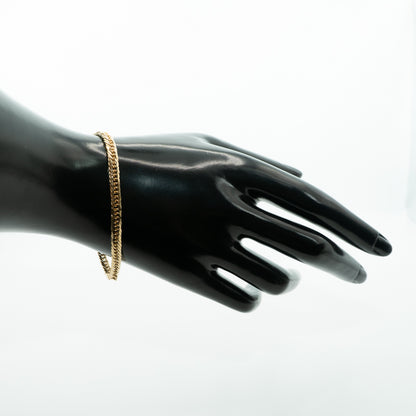 【新品仕上げ】K18 18金 喜平ブレスレット (8面カットトリプル) 18cm/10.2g kihei