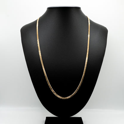 【新品仕上げ】K18 18金 喜平ネックレス (12面カットトリプル) 60cm/14.8g kihei