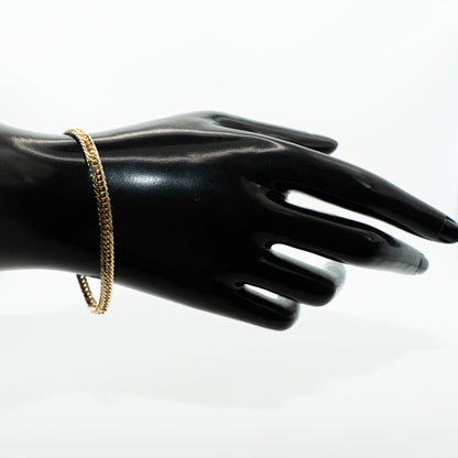 【新品仕上げ】K18 18金 喜平ブレスレット (14面Mカットトリプル) 18cm/10.3g kihei