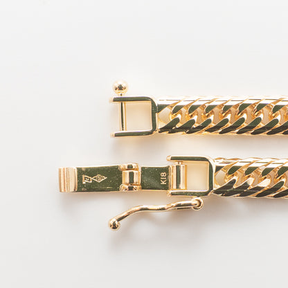 【新品仕上げ】K18 18金 喜平ブレスレット (14面Mカットトリプル) 18cm/10.3g kihei