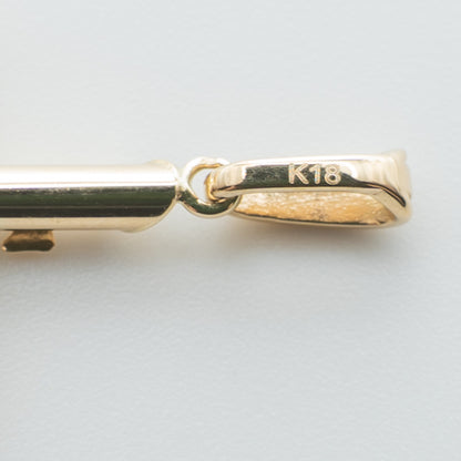 【新品】K18 18金 イエス キリスト 十字架 クロス ゴールドペンダントトップ 約1.5g 中空