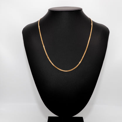 【中古A】K18 18金 喜平ネックレス (6面カットダブル) 50cm/10g 造幣局刻印あり（ホールマーク）kihei