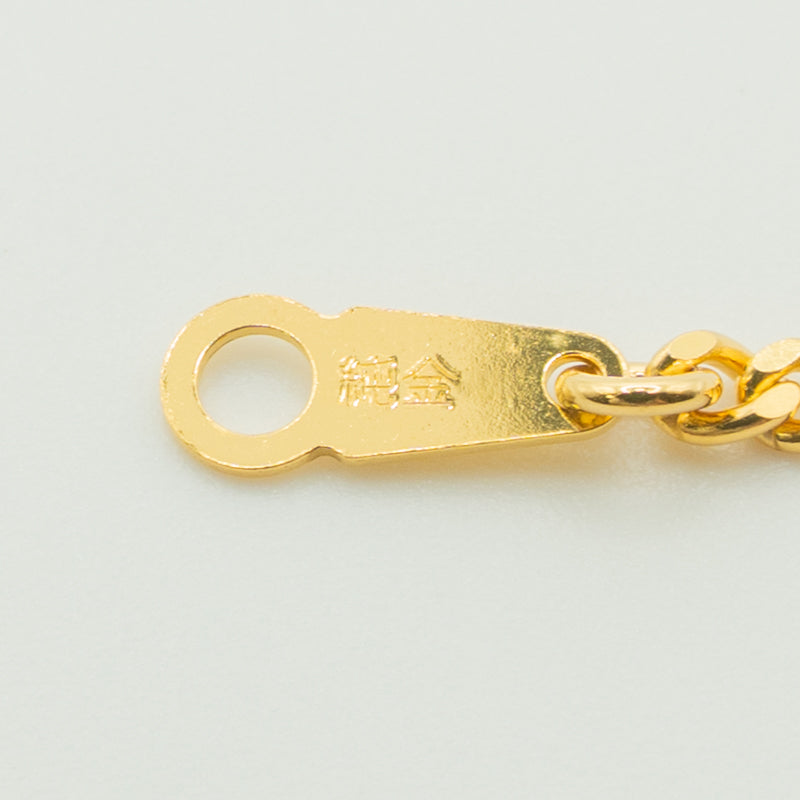 【新品】K24 純金喜平ネックレス（2面カットシングル）60cm/20.4g 造幣局刻印あり（ホールマーク）kihei