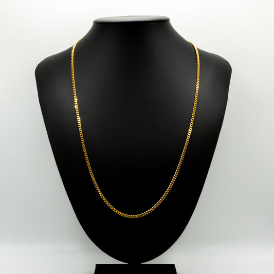 【新品】K24 純金喜平ネックレス（2面カットシングル）60cm/20.1g 造幣局刻印あり（ホールマーク）