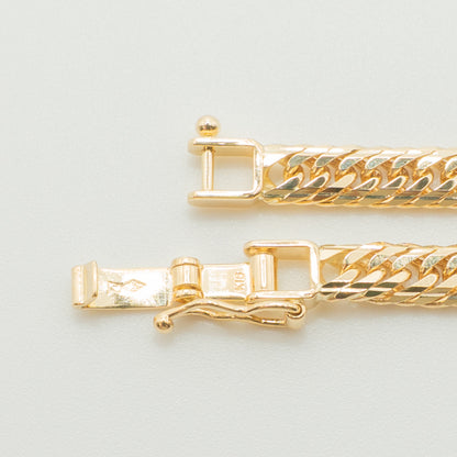 【新品仕上げ中古】K18 18金 喜平ブレスレット (14面Mカットトリプル) 18cm/10.5g kihei