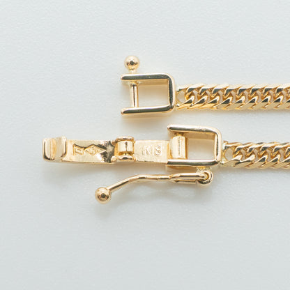 【新品仕上げ中古】K18 18金 喜平ネックレス (6面カットダブル) 50cm/10.1g