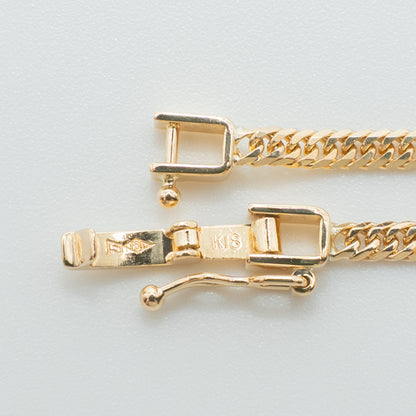 【新品仕上げ中古】K18 18金 喜平ネックレス (6面カットダブル) 50cm/10g kihei