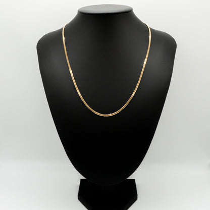 【新品仕上げ中古】K18 18金 喜平ネックレス (6面カットダブル) 50cm/10g kihei