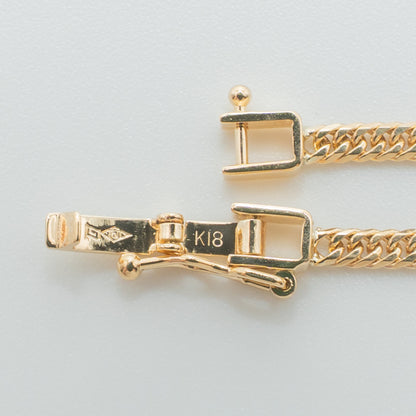 【新品仕上げ中古】K18 18金 喜平ネックレス (6面カットダブル) 50cm/10.2g kihei