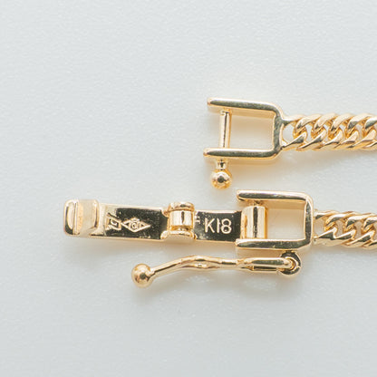 【新品仕上げ中古】K18 18金 喜平ネックレス (6面カットダブル) 50cm/10.3g kihei