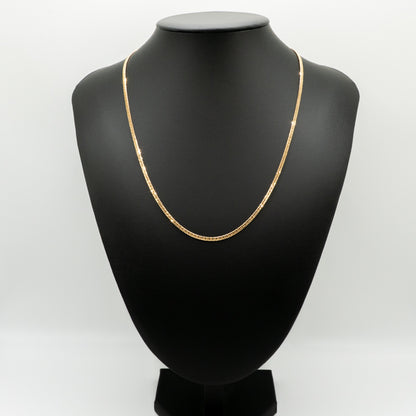 【新品仕上げ中古】K18 18金 喜平ネックレス (6面カットダブル) 50cm/10.3g kihei