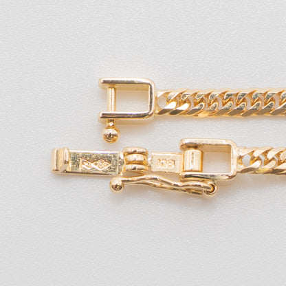 【新品仕上げ中古】K18 18金 喜平ネックレス (6面カットダブル) 60cm/11.8g 造幣局刻印あり（ホールマーク） kihei