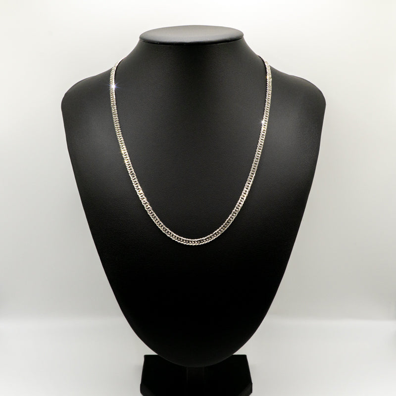 新品仕上げ中古】Pt999 純プラチナ 喜平ネックレス (6面カットダブル